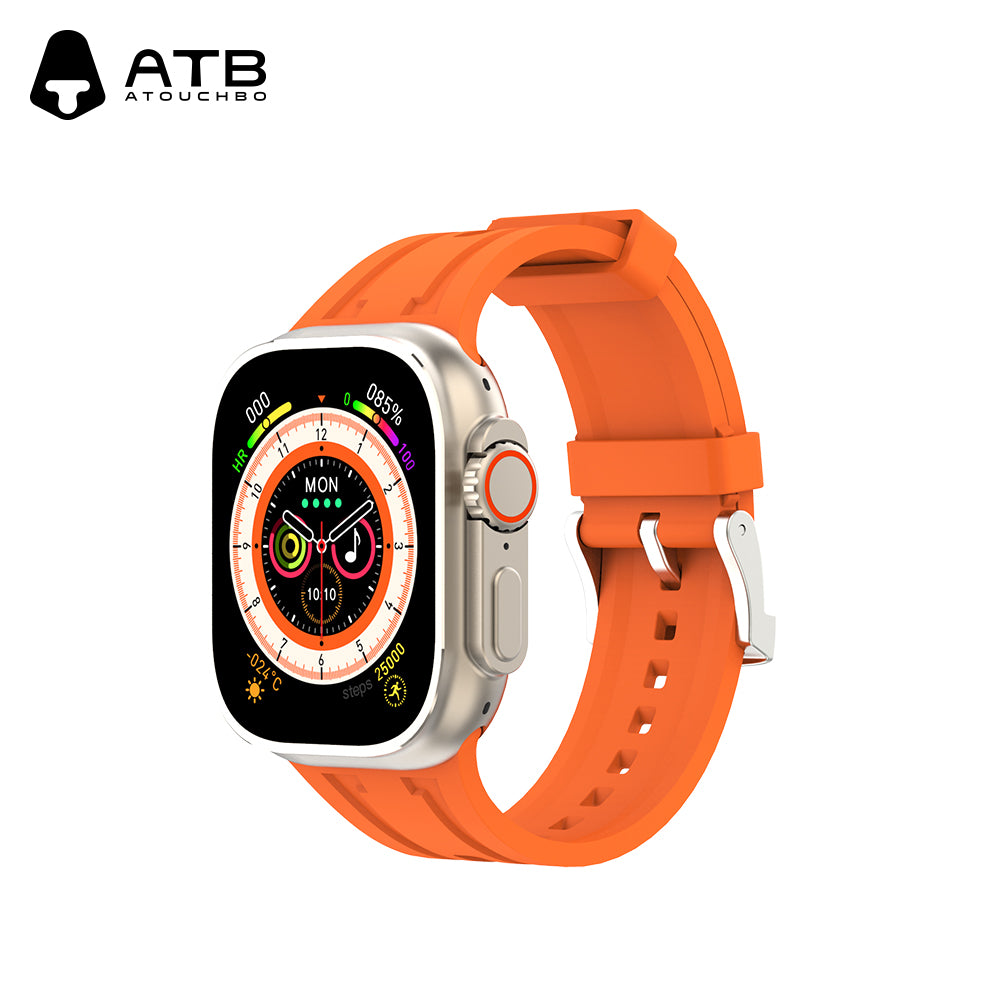 Anti sweat square hole smart strap with silicone strap suitable for Apple iPhone watch strap