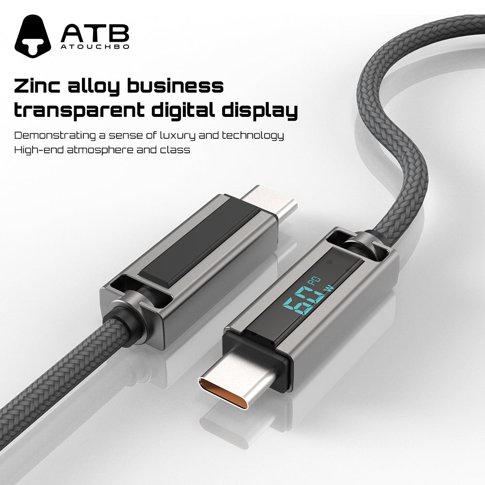 For iphone Charger Fast Charging Led Display Usb Cable Mobile Phone 100w Fast Charging Usb Data Cable Type C ( 10 pcs)