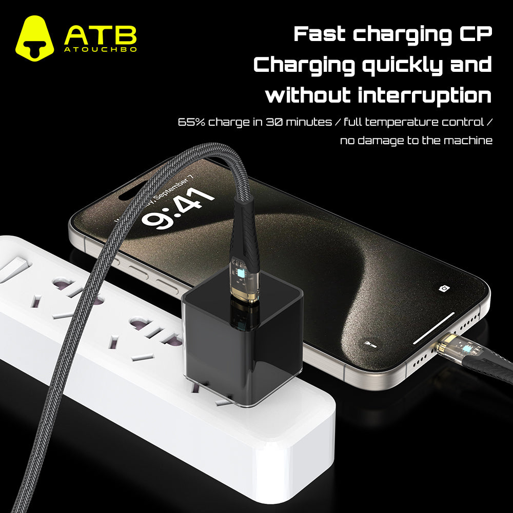 ATB Classic Series 2nd Generation Transparent Gold Plated Data Cable