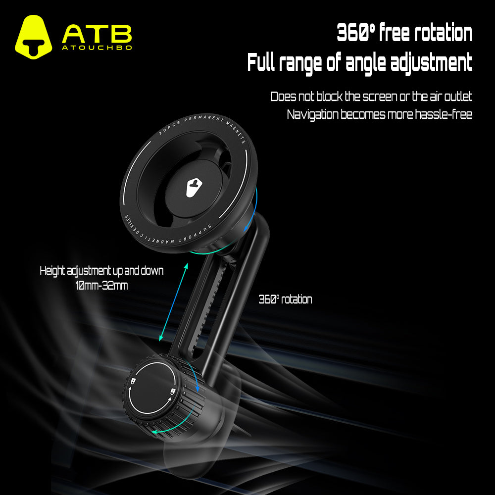 Magnetic Car Phone Holder Ventilated Phone Holder Never Blocks Air Vent Clip Phone Holder For iPhone 11 12 12 14 15
