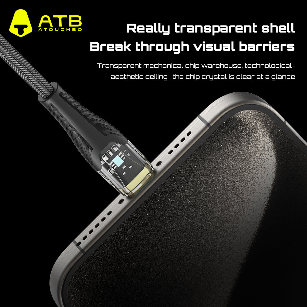 ATB Classic Series 2nd Generation Transparent Gold Plated Data Cable