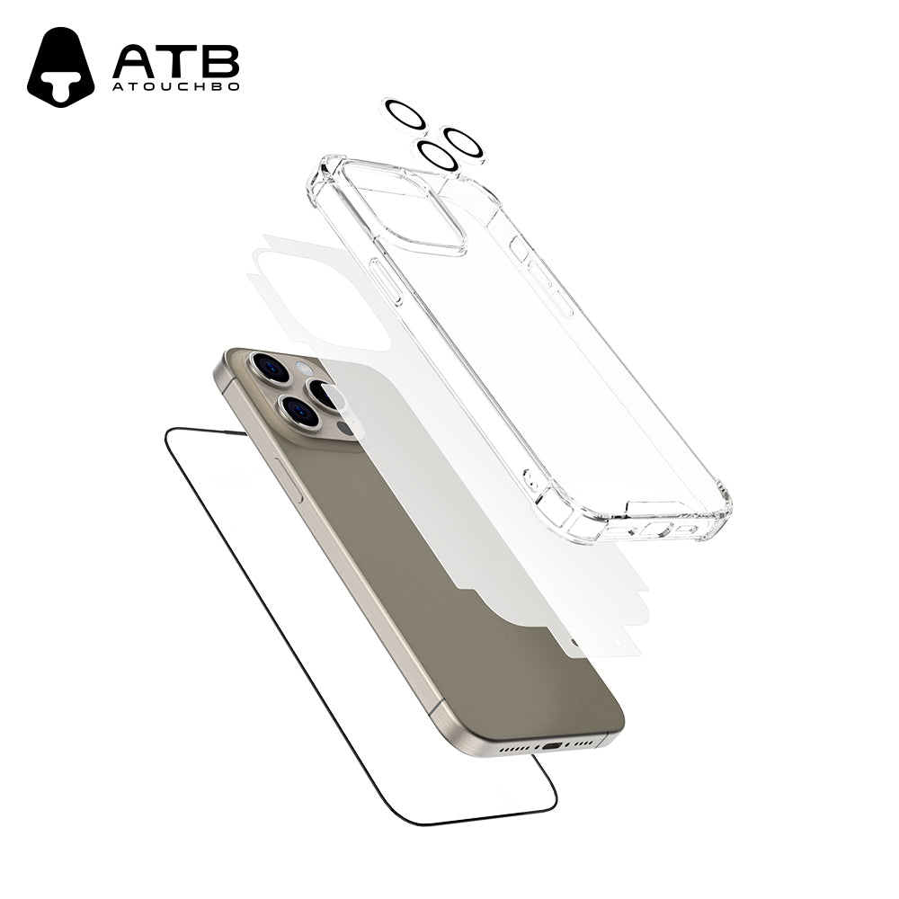 ATB Zeus Series Airbag anti fall Case HD Tempered Glass Set(without tool)