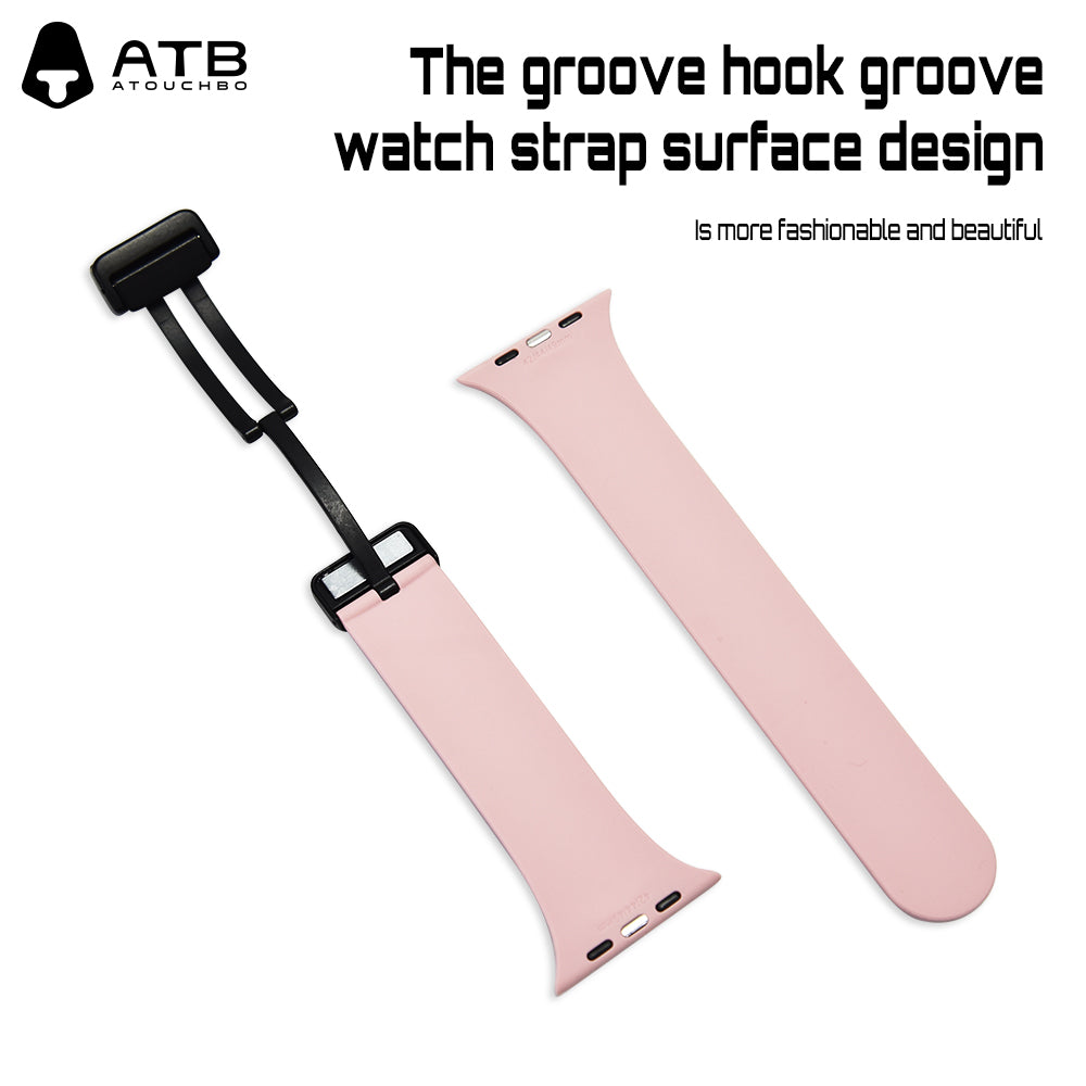 ATB Gorilla King Series Magnetic folding buckle silicone watch Band