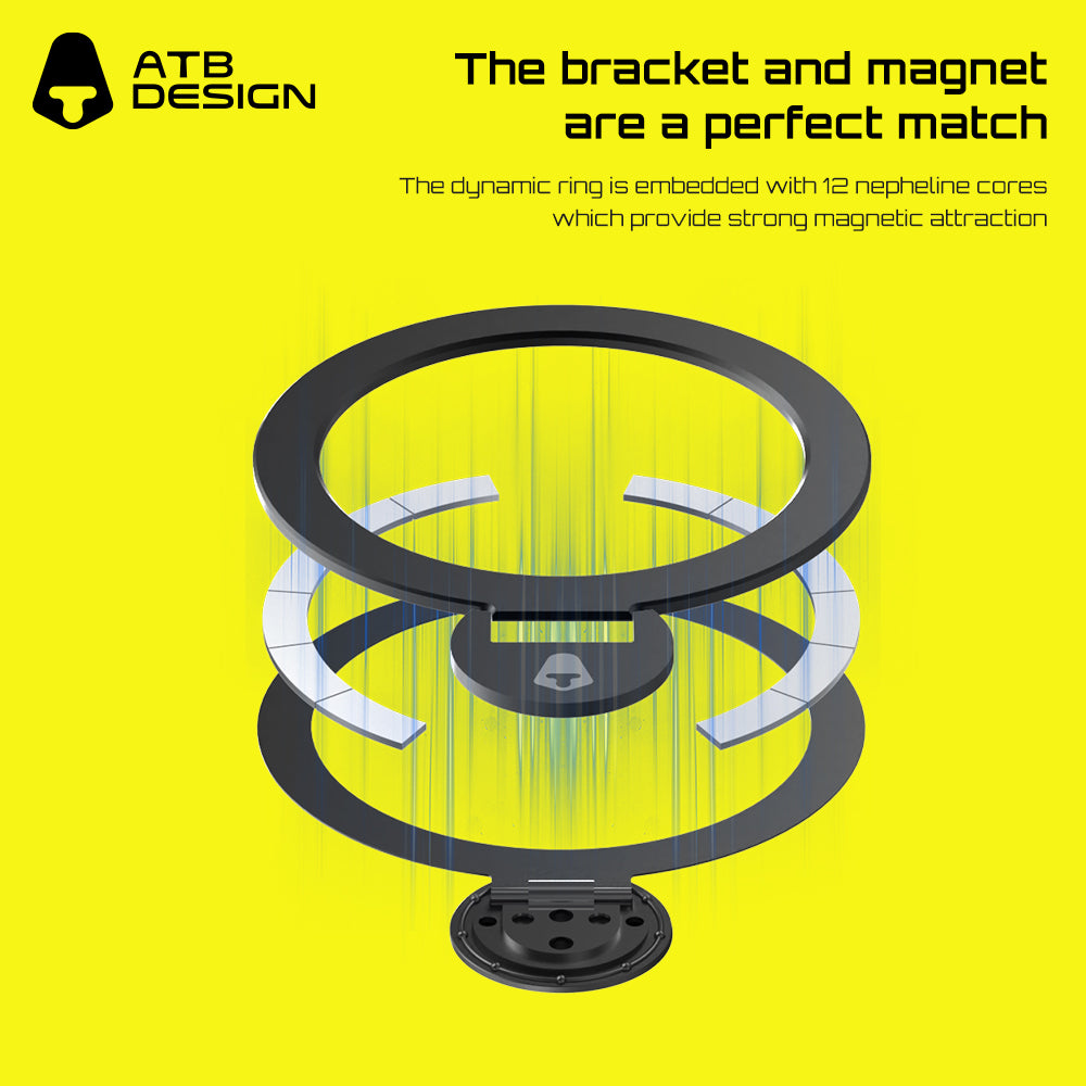 360° Rotating Bracket Shell Tempered Film Set B (with T-type second sticker artifact)