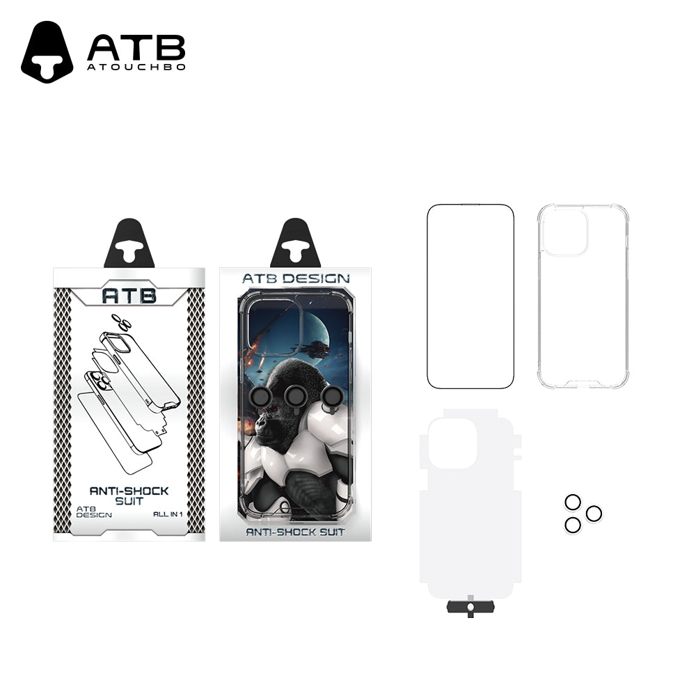 ATB Zeus Series Airbag anti fall Case HD Tempered Glass Set(without tool)