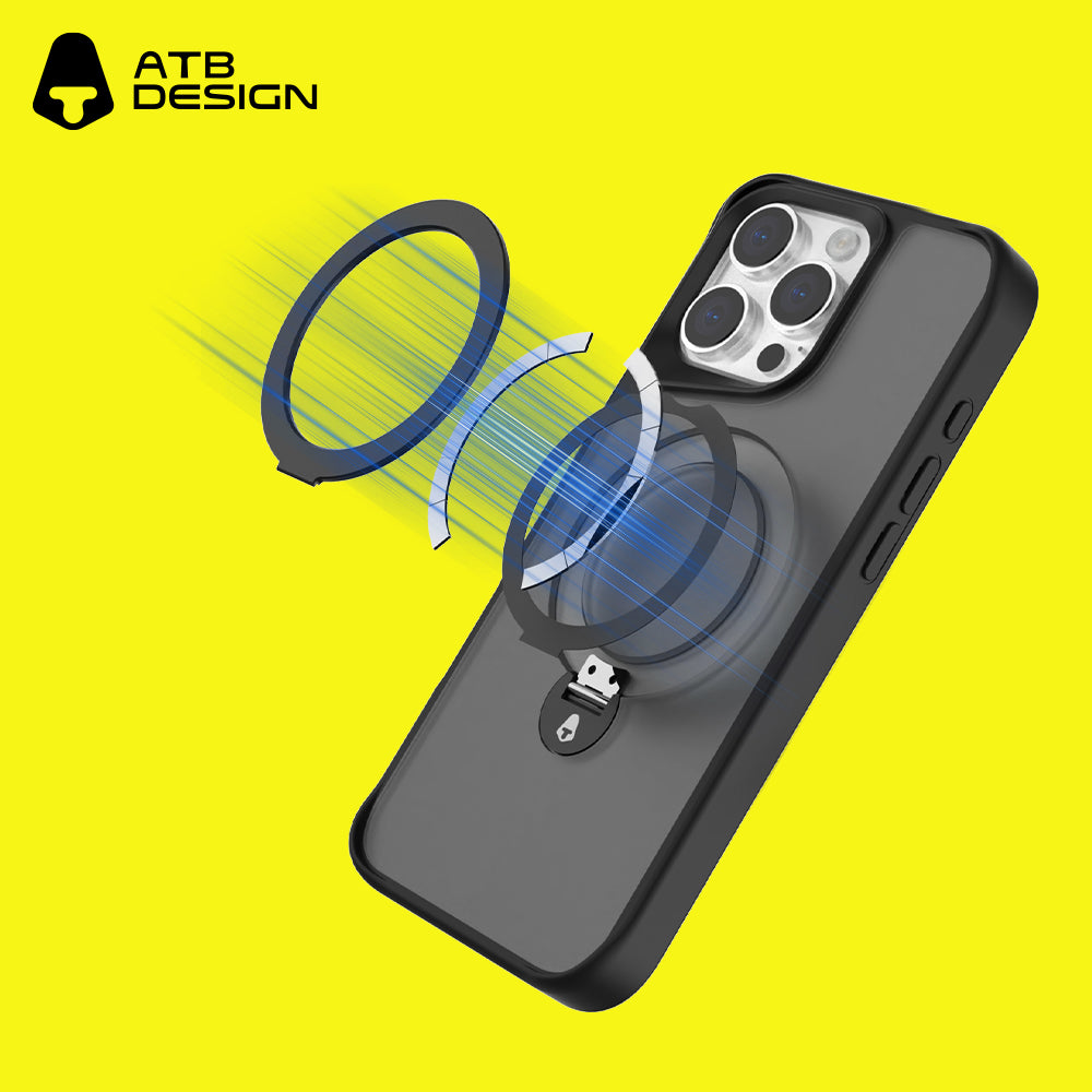 360° Rotating Bracket Shell Tempered Film Set B (with T-type second sticker artifact)