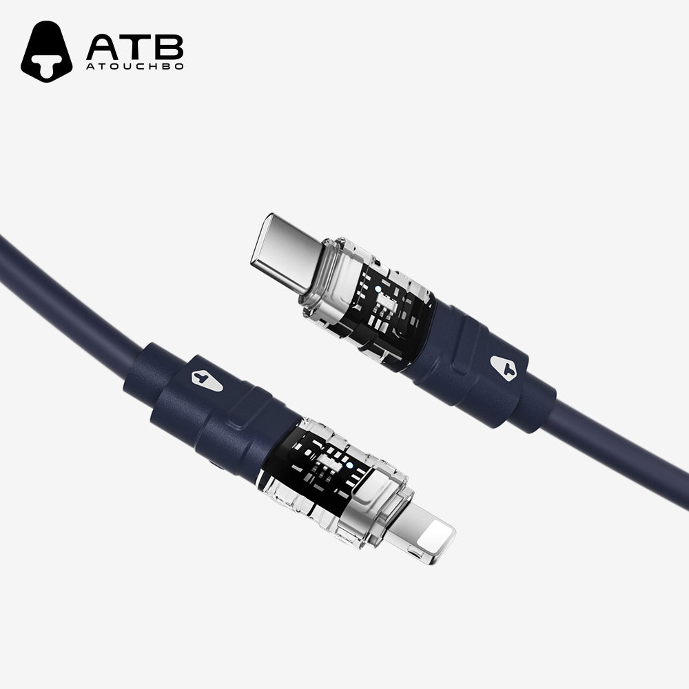Temperature Resistant Silicone Charging Led Display Cable Mobile Phone Fast Charging Android Mobile Phone For iphone data cable ( 10 pcs)