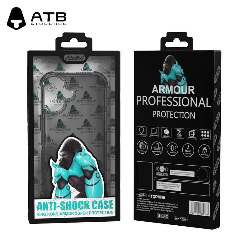 ATB Zeus Series One Generation King Kong Armor Case(Transparent black 1.5)