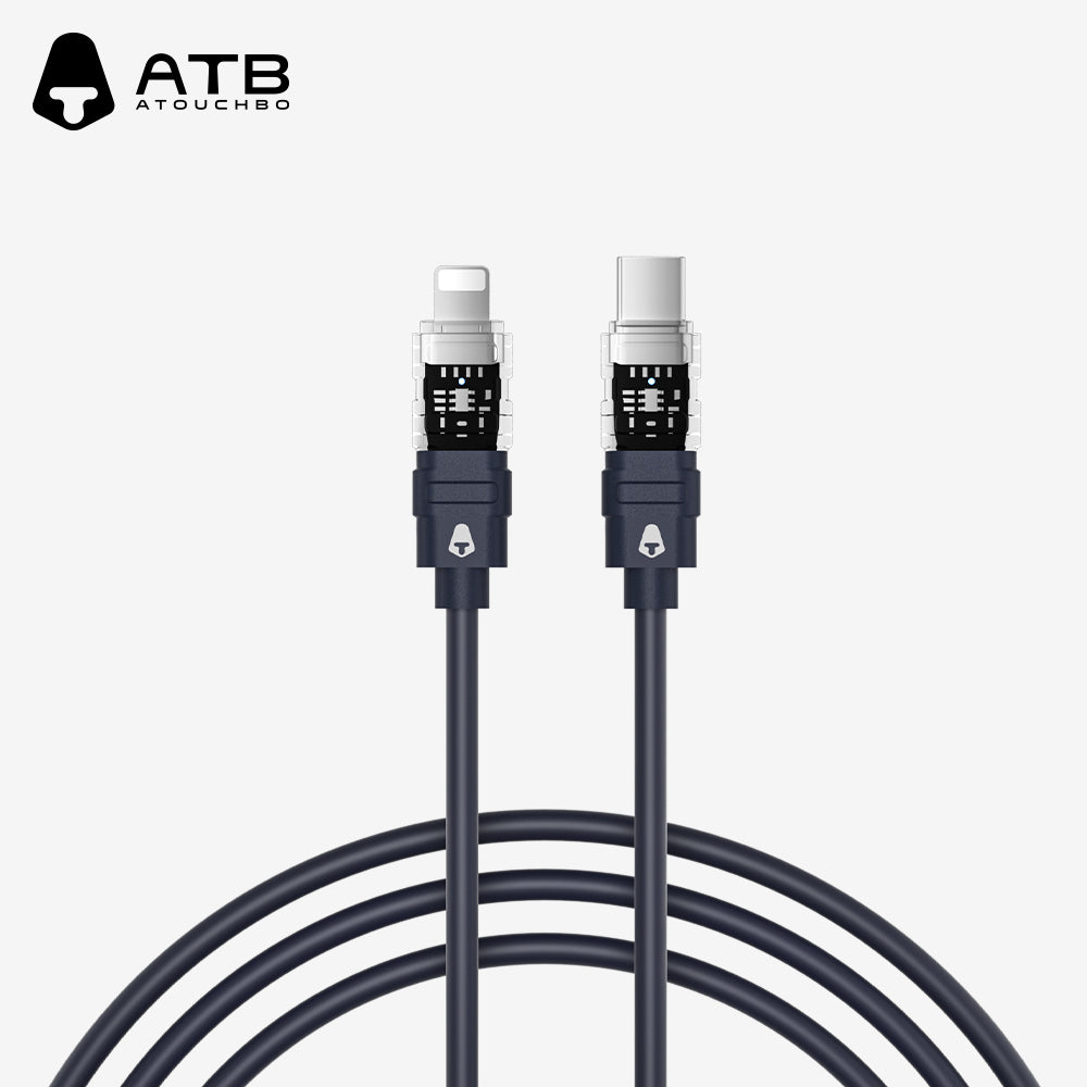 Temperature Resistant Silicone Charging Led Display Cable Mobile Phone Fast Charging Android Mobile Phone For iphone data cable ( 10 pcs)