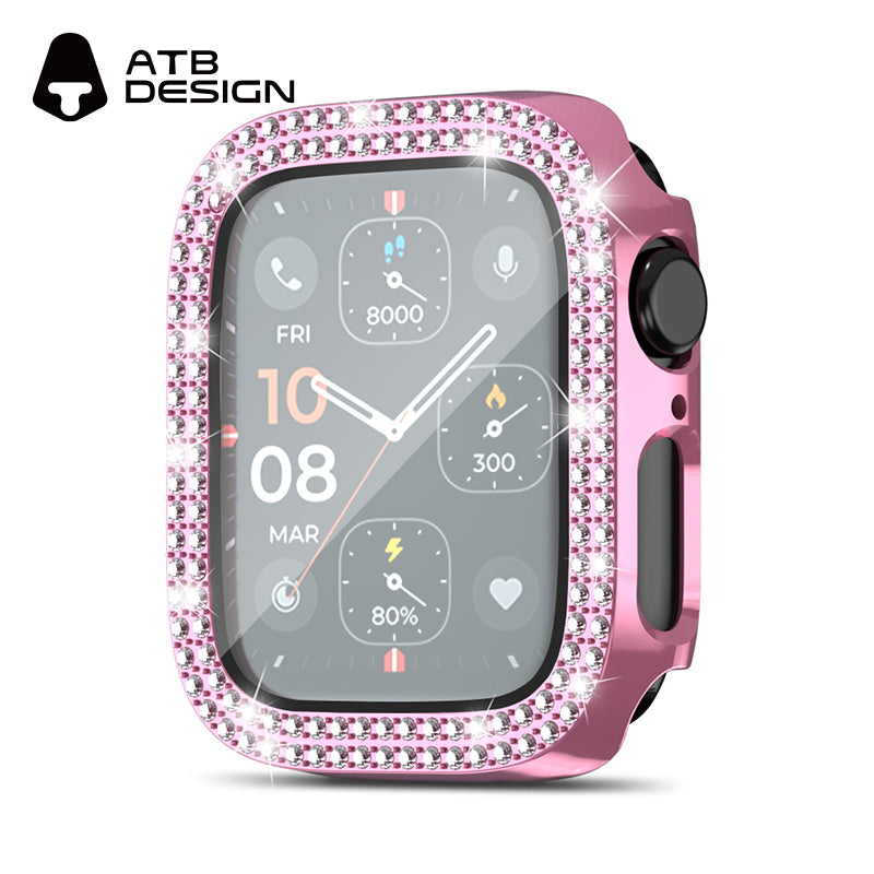 ATB Titan Series plated monochrome double row diamond one-piece case