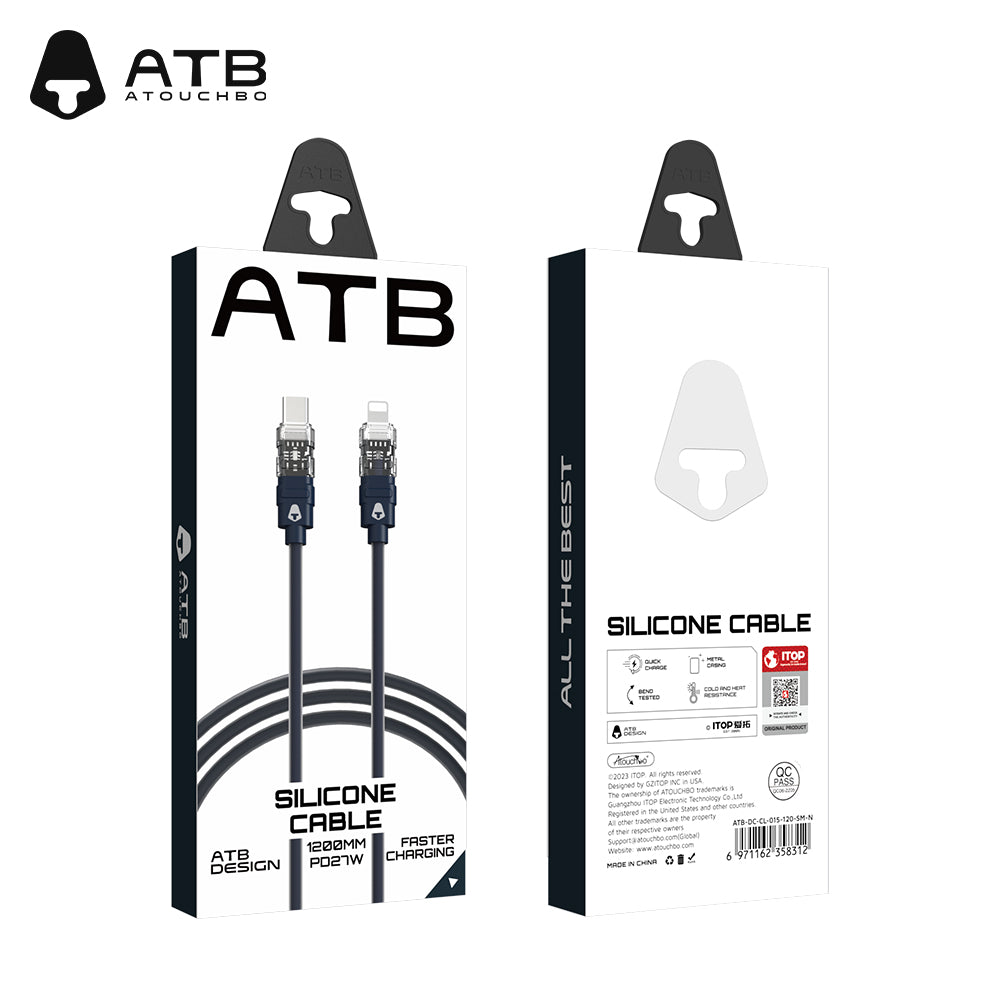 Temperature Resistant Silicone Charging Led Display Cable Mobile Phone Fast Charging Android Mobile Phone For iphone data cable ( 10 pcs)