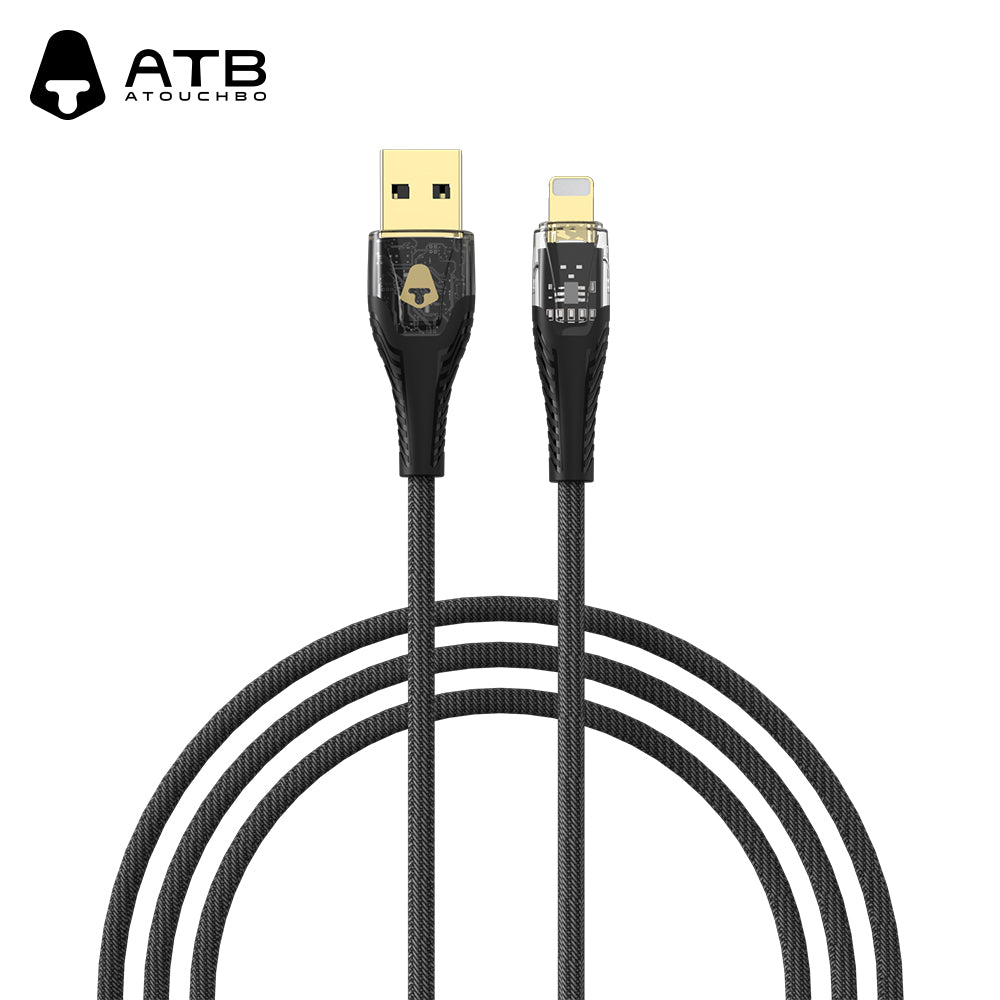 ATB Classic Series 2nd Generation Transparent Gold Plated Data Cable