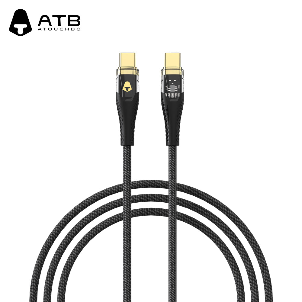 ATB Classic Series 2nd Generation Transparent Gold Plated Data Cable
