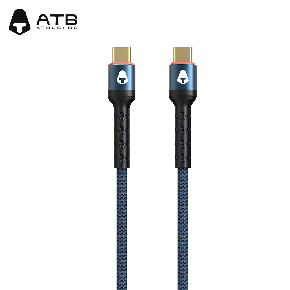 Atouchbo Wholesale Charging Cable Nylon Braided Aluminum Alloy Usb Cable Mobile Phone Fast Charging Usb Data Cable Type C ( 10 pcs)
