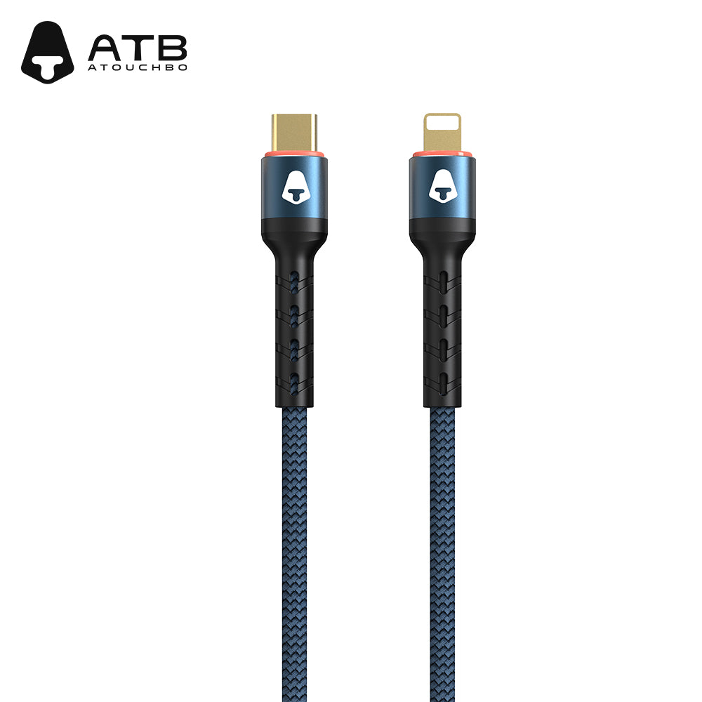 Atouchbo Wholesale Charging Cable Nylon Braided Aluminum Alloy Usb Cable Mobile Phone Fast Charging Usb Data Cable Type C ( 10 pcs)