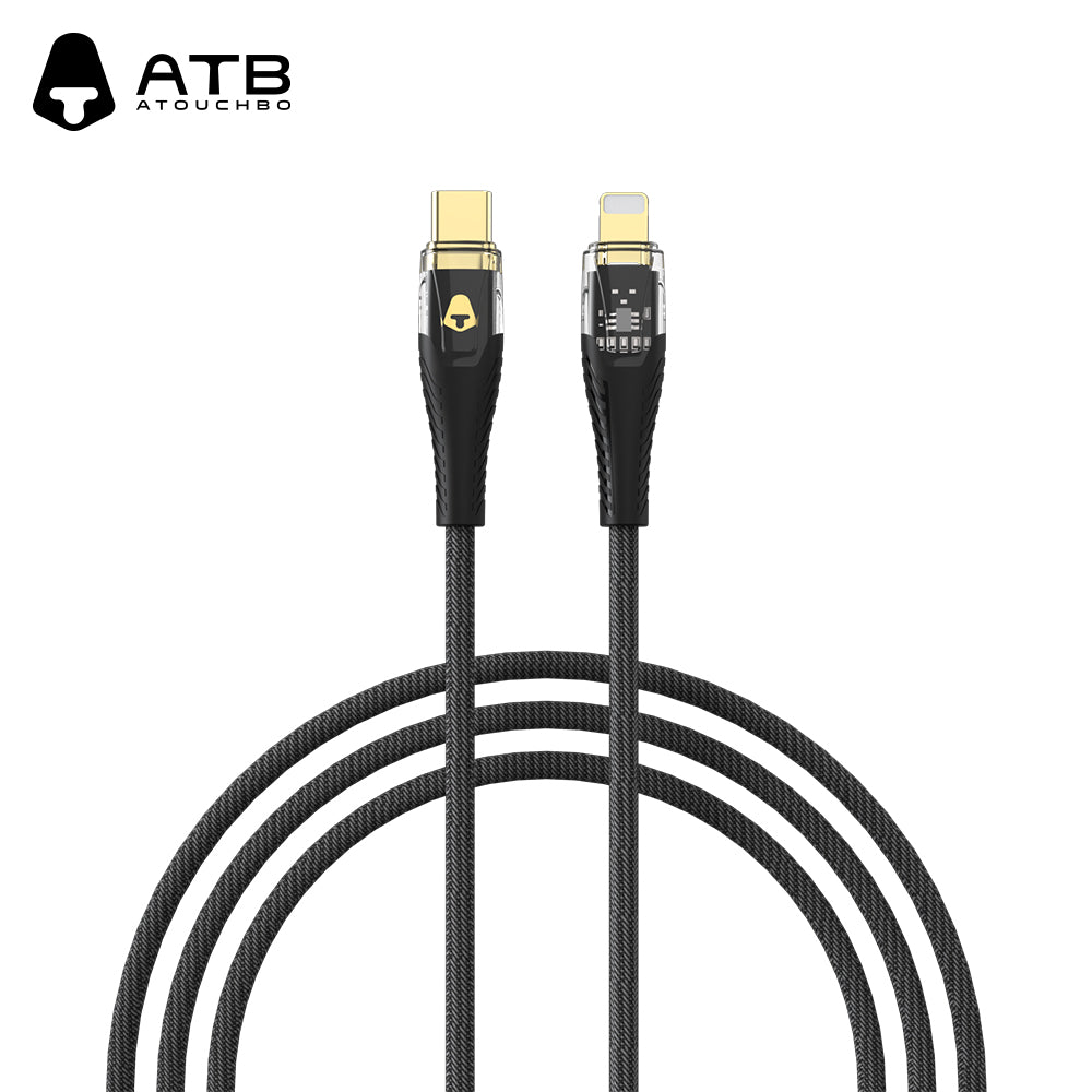 ATB Classic Series 2nd Generation Transparent Gold Plated Data Cable