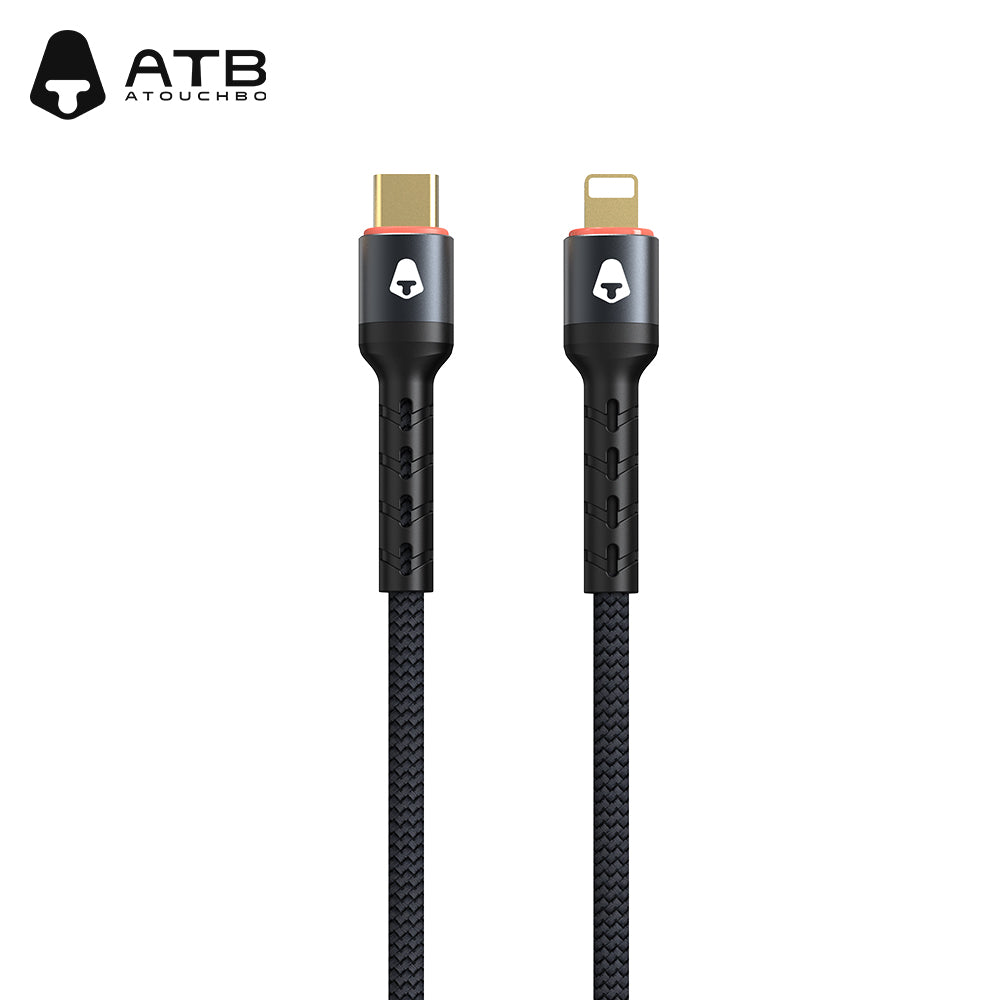Atouchbo Wholesale Charging Cable Nylon Braided Aluminum Alloy Usb Cable Mobile Phone Fast Charging Usb Data Cable Type C ( 10 pcs)