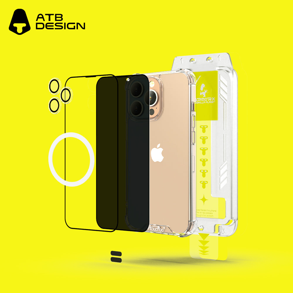 Super strong airbag anti-drop tempered film set B (with T-type second sticker artifact)