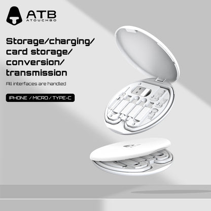 ATB multifunctional fast charging round box cable ( 10 pcs)
