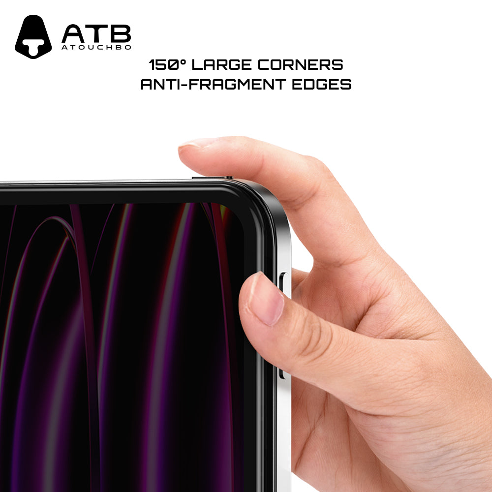 ATB Rogers Series Flat 2D Straight Edge High Alumina Privacy Tempered Glass Film