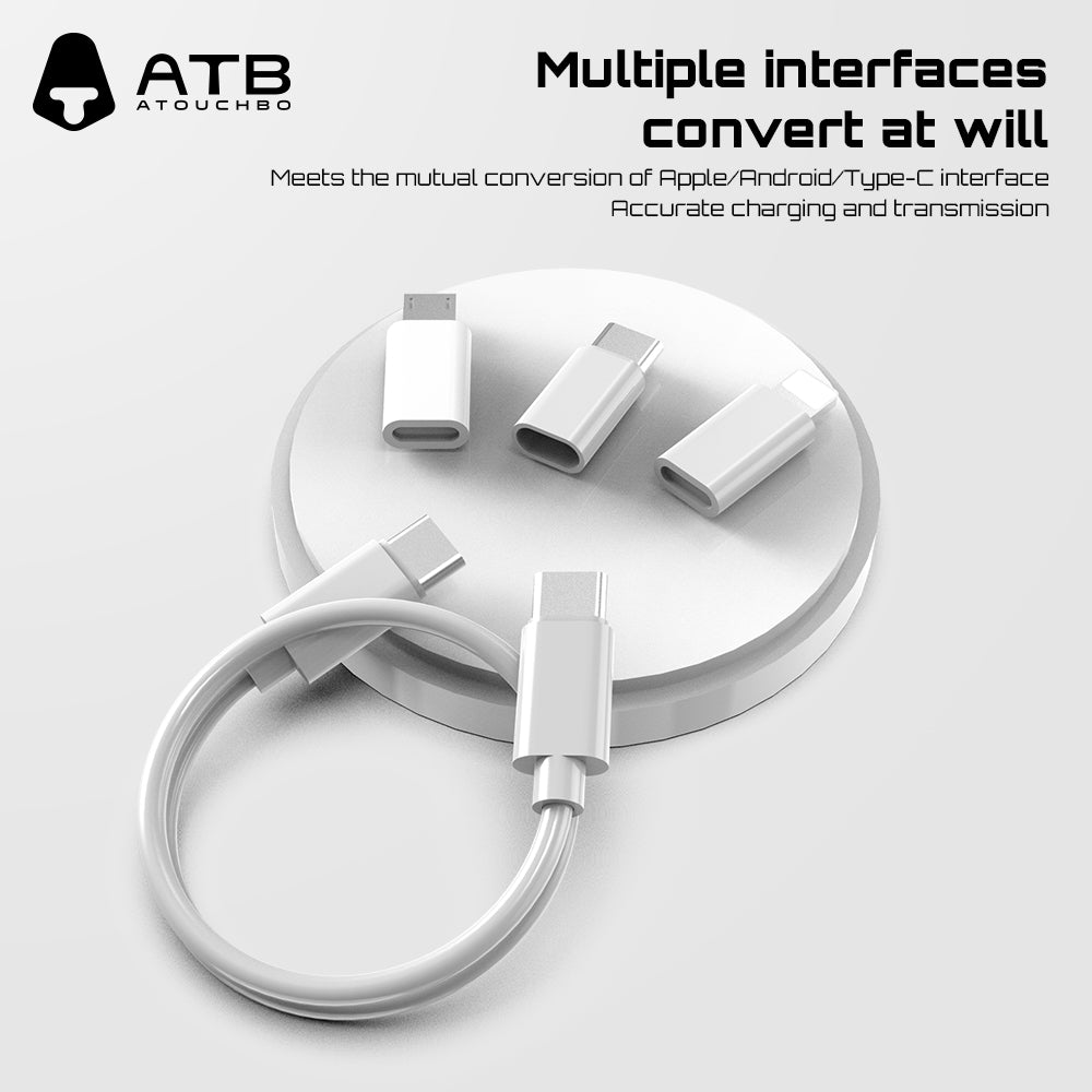 ATB multifunctional fast charging round box cable ( 10 pcs)