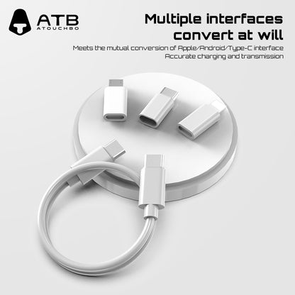 ATB multifunctional fast charging round box cable ( 10 pcs)
