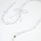 Dreamy Pearl Bow Long Chain-QAB149