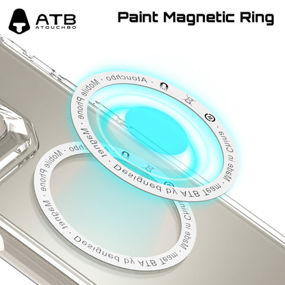 ATB 5-in-1 iPhone Case Set with Shockproof Airbag Case, Privacy Tempered Glass, Lens Protectors - Magnetic Ring and Dust Stickers for iPhone 11 and above