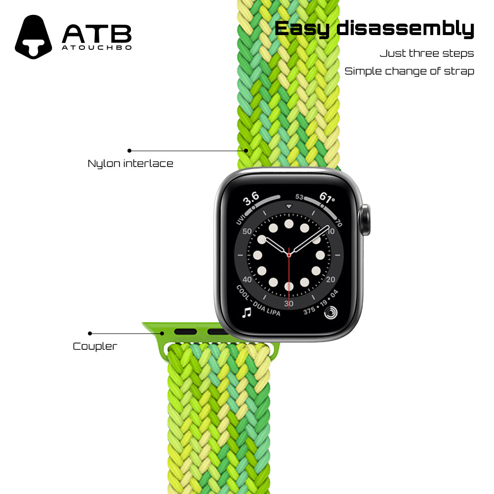 ATB Classics Series Loop Buckle Woven Watch Band