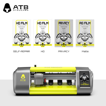 Intelligent film cutting machine (with startup logo)