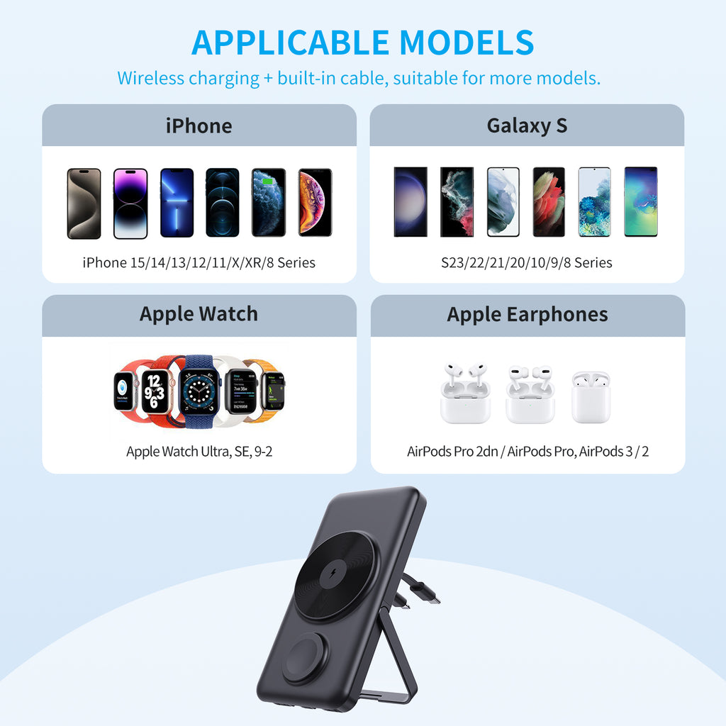 3IN1 Wireless power bank MP03