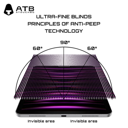 ATB Rogers Series Flat 2D Straight Edge High Alumina Privacy Tempered Glass Film