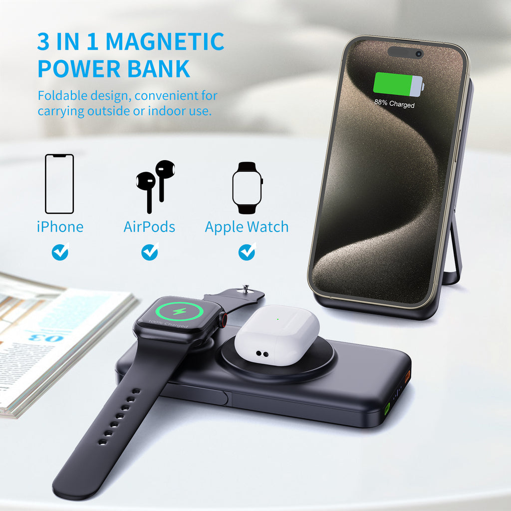 3IN1 Wireless power bank MP03