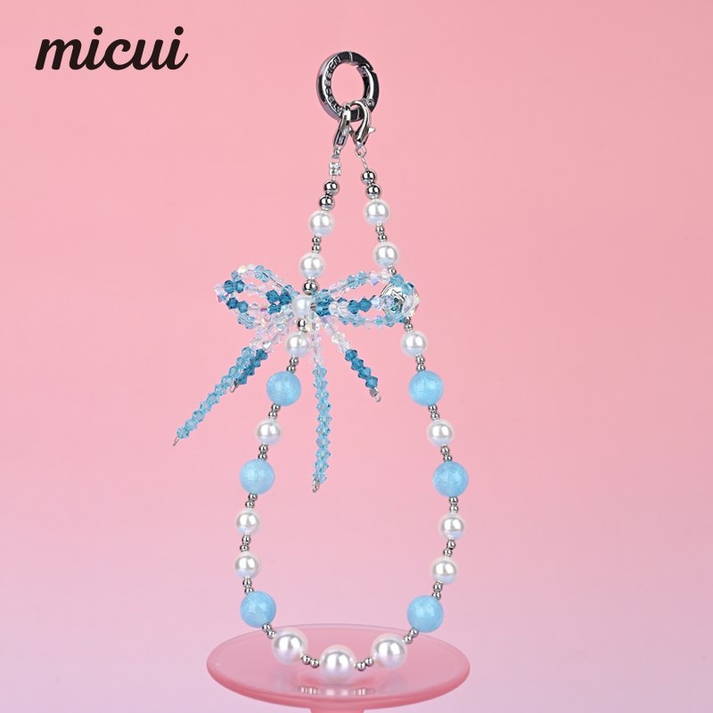 Lake Blue Sparkling Butterfly Knot MAB115-F
