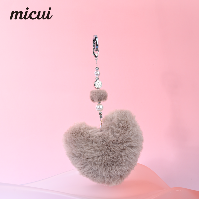 Khaki heart-shaped bag hanging MAB100-I