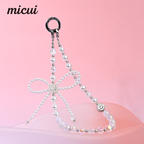 White bow bracelet MAB099-E
