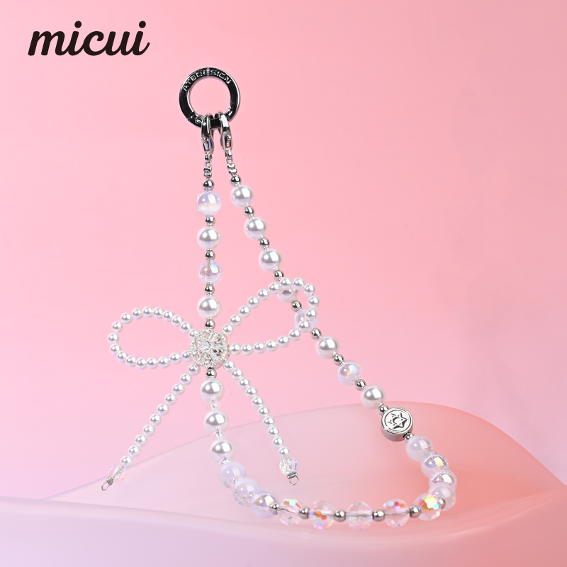 White bow bracelet MAB099-E