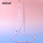 Pink and white star long chain MAB050-H