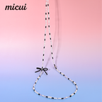 Black bow long chain MAB076-H