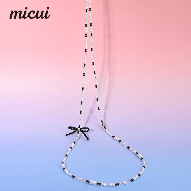 Black bow long chain MAB076-H