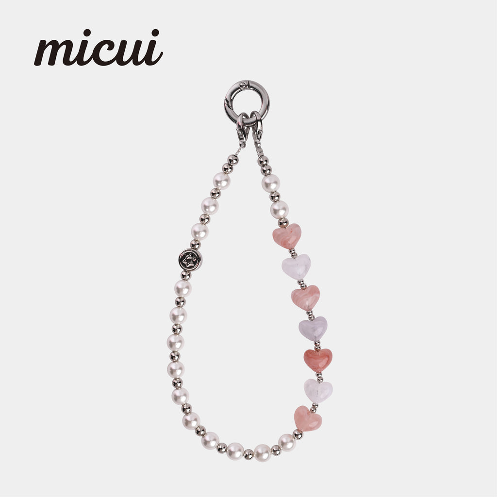 Pink and white heart	MAB088-B