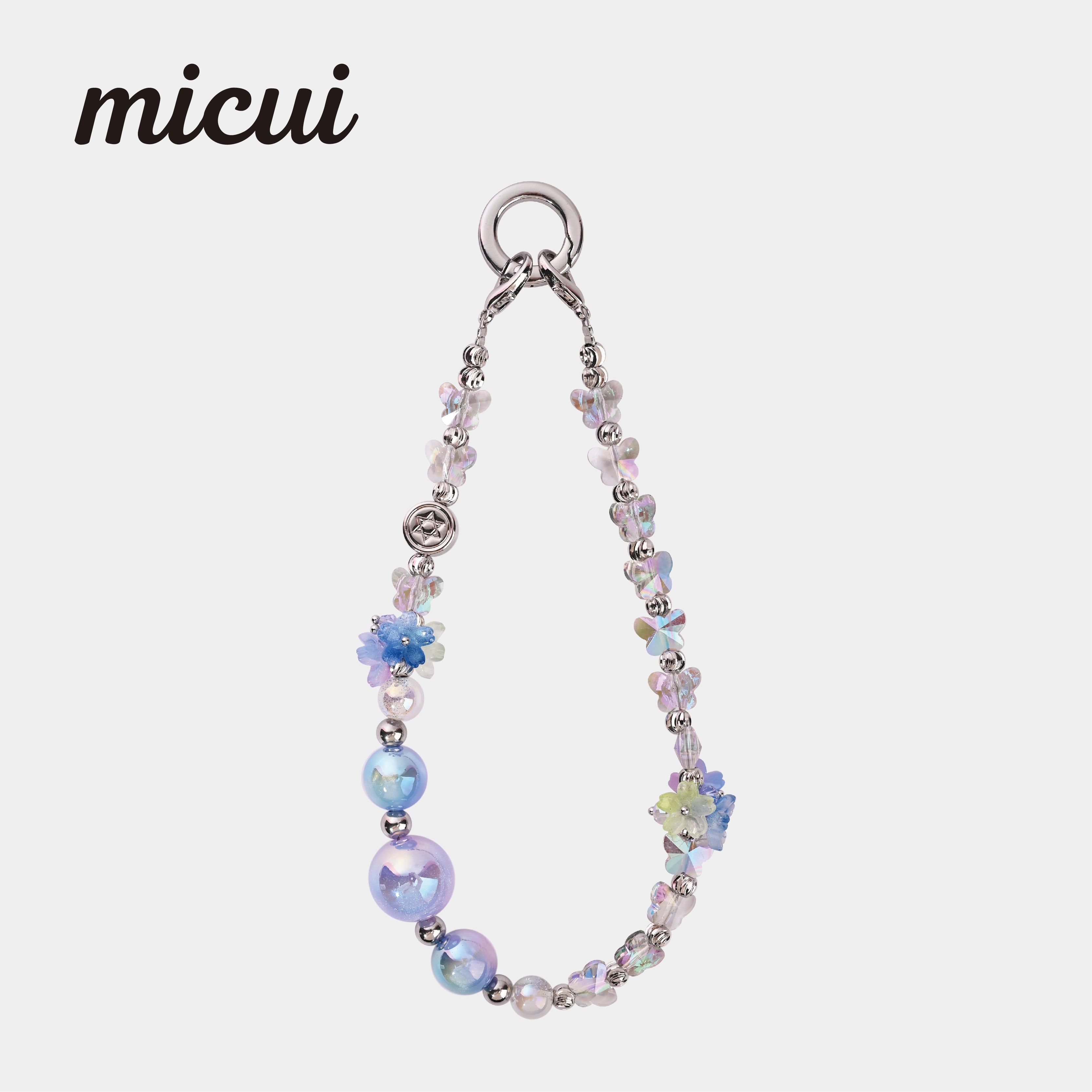 Aurora flower cluster light blue MAB078-F
