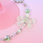 Transparent green bow MAB059-D