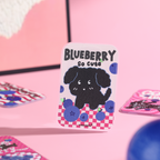 Wave Blueberry Dog Magnetic Backboard QCP015
