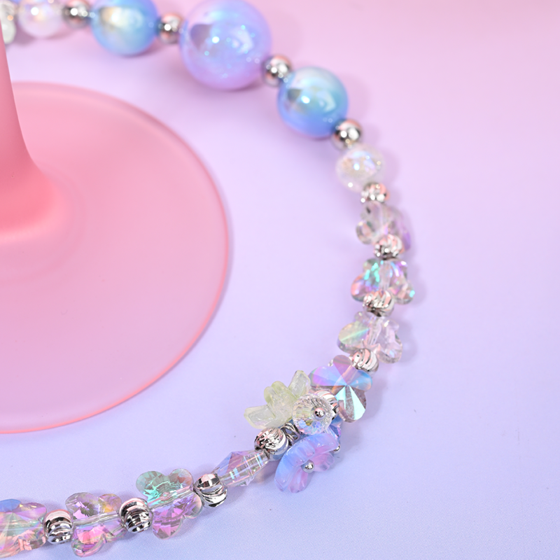 Aurora flower cluster light blue MAB078-F