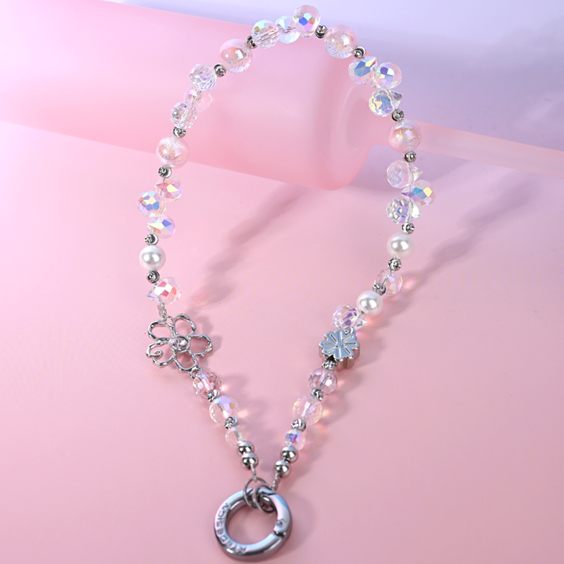 Pink shimmering big flower MAB040-F