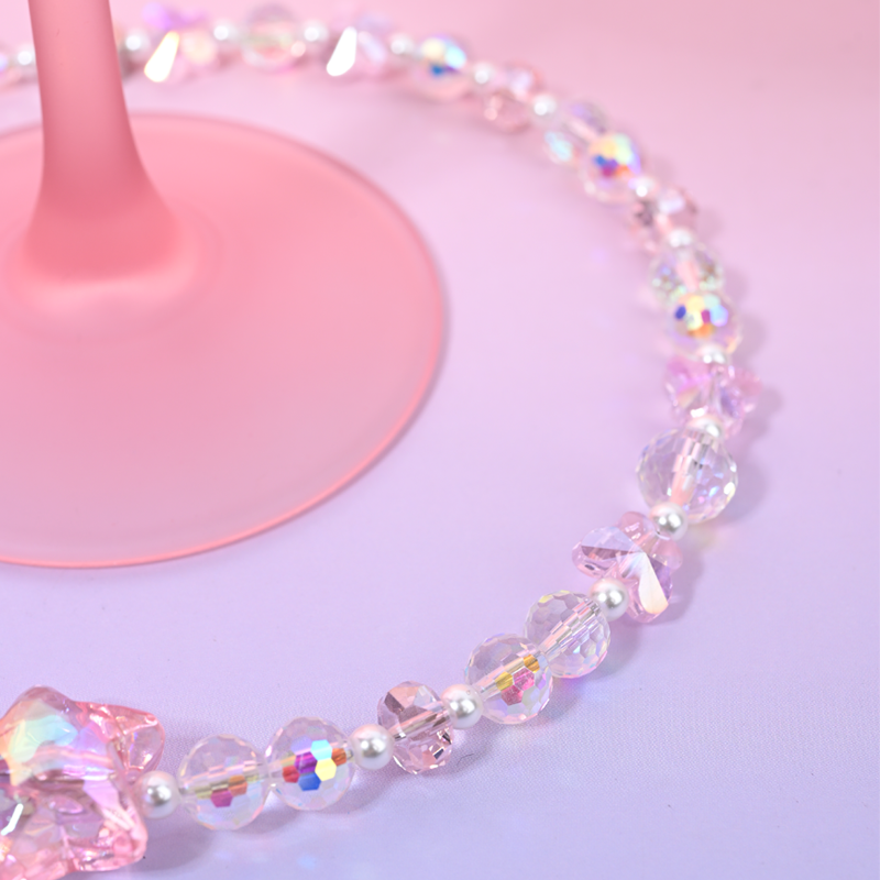 Transparent Pink Star MAB091-B