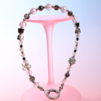 Black pink bow tie MAB025-D