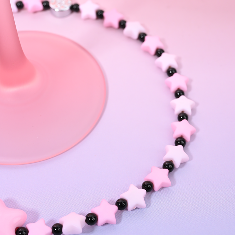 Acrylic star pink MAB093-A