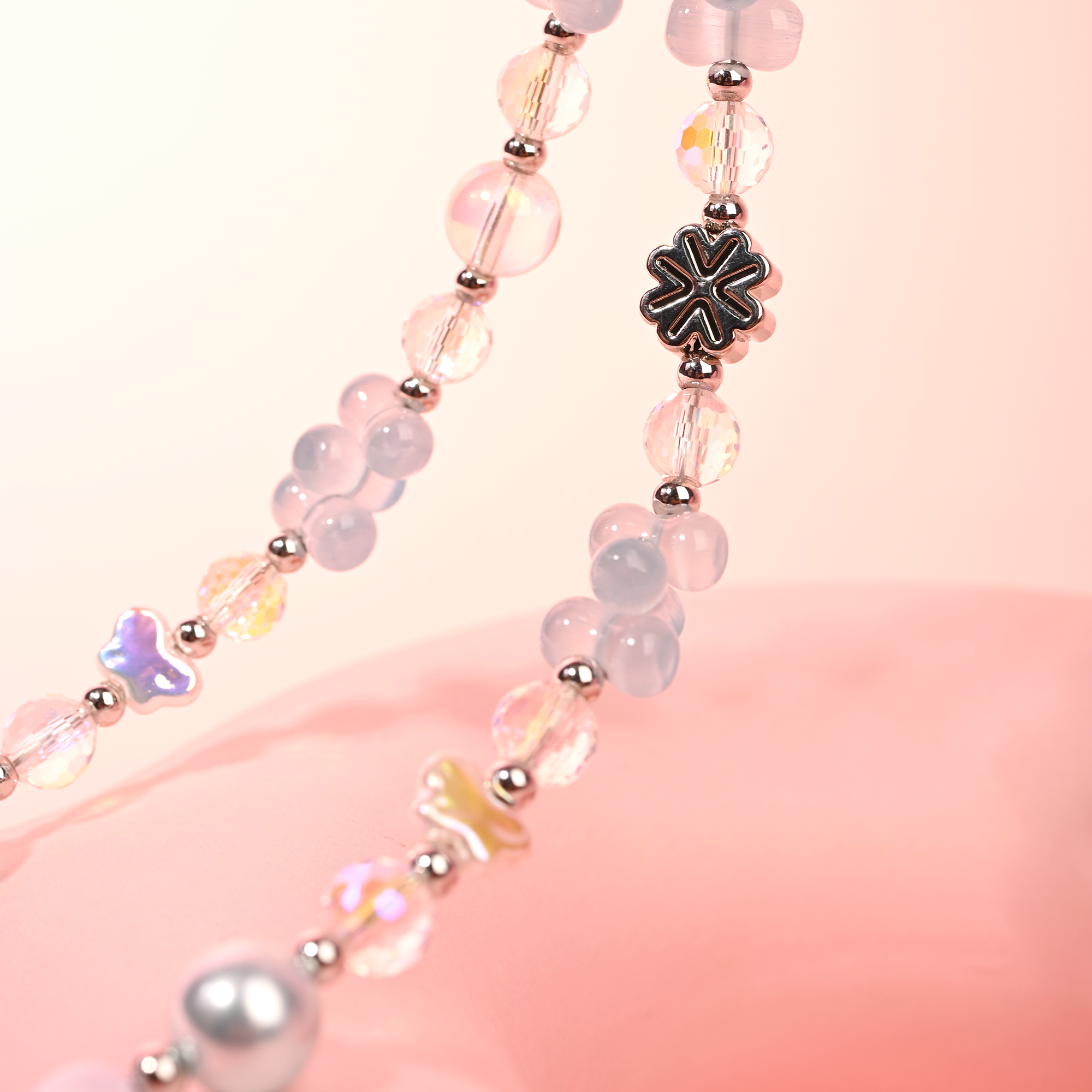 Grey Blue Pearl Bracelet-QAB136